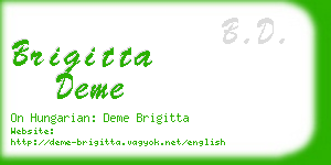 brigitta deme business card